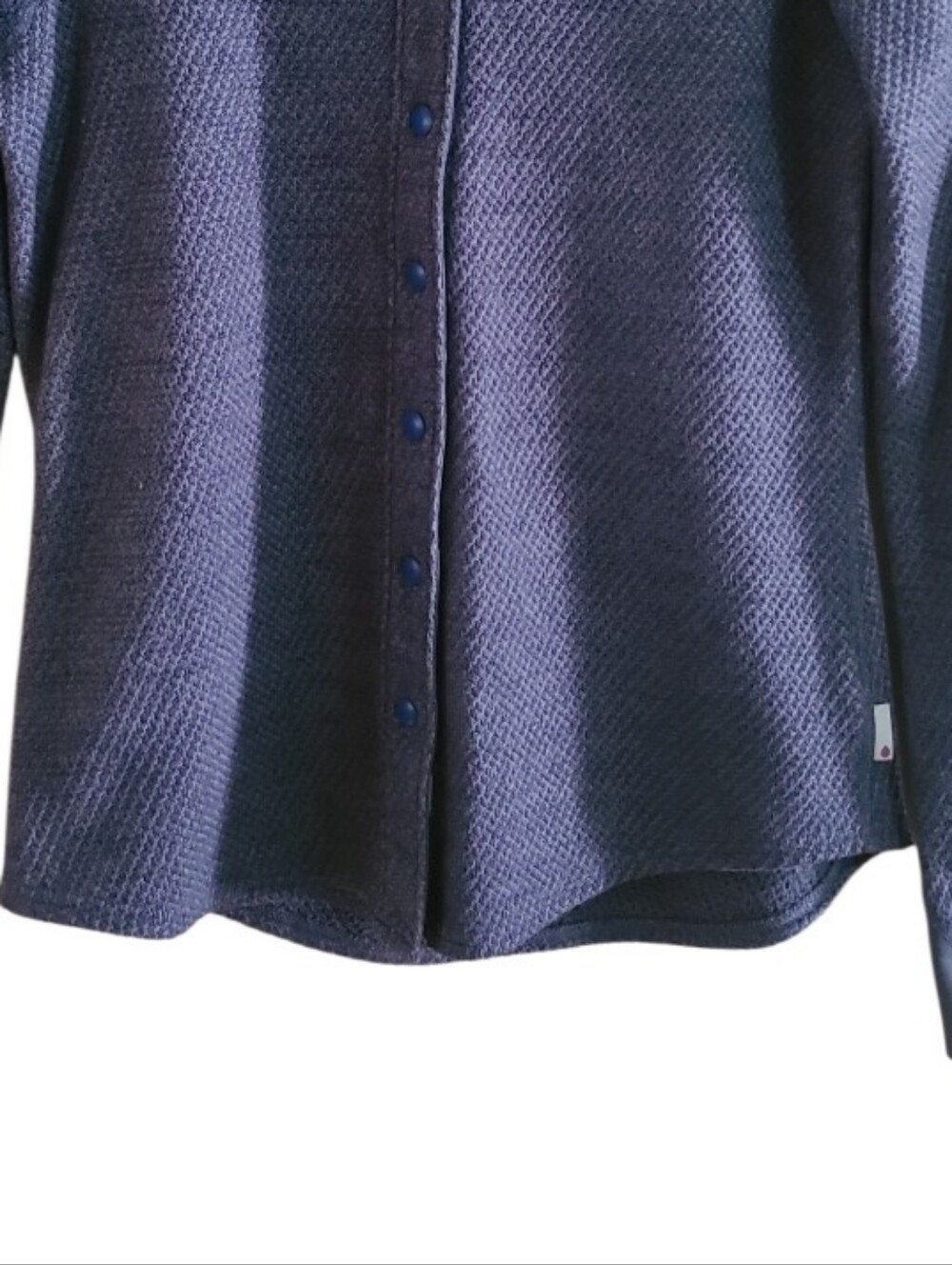 Stio Thermop Fleece Snap Shirt Sweater Dark Navy Blue - Picture 7 of 15